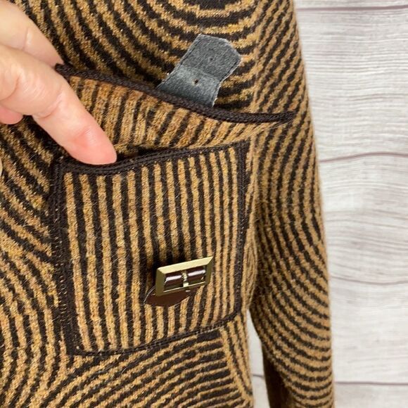 NWT STIZZOLI Italian Wool Blend Zip Front Jacket M - Picture 4 of 12